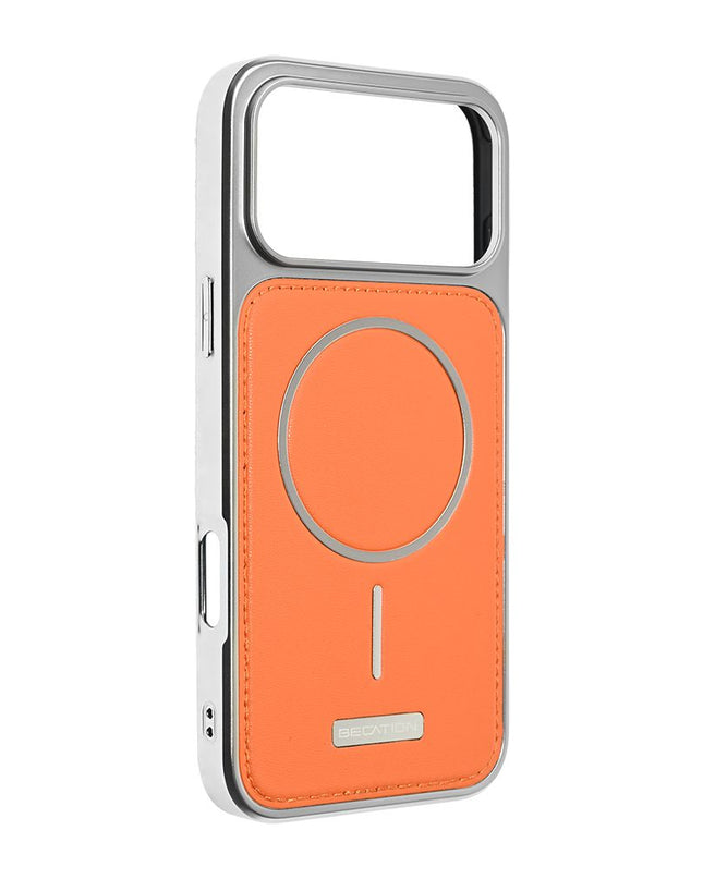 Maska za iPhone 17 Pro Max 6.9 narandzasta Magsafe Urban Leather