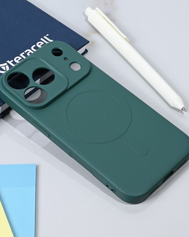 Maska za iPhone 17 Pro 6.3 tamno zelena Teracell Giulietta Magsafe