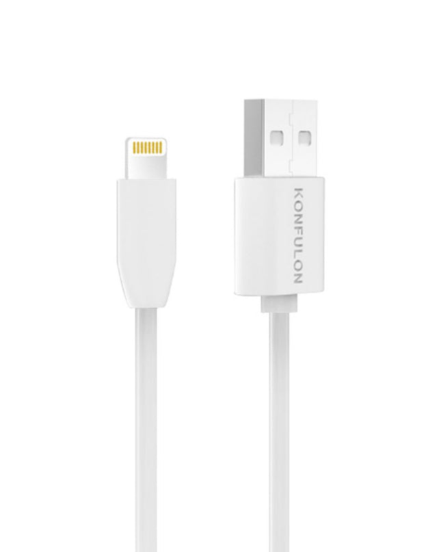 Kucni punjac KONFULON C31+S05 2xUSB 5V 2.1A sa iPhone lightning kablom beli