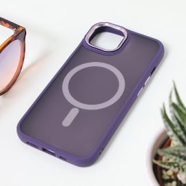 Torbica Magsafe colorful za iPhone 13 6.1 ljubicasta