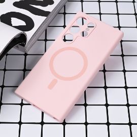 Torbica Magsafe Pure color za Samsung S928B Galaxy S24 Ultra roze