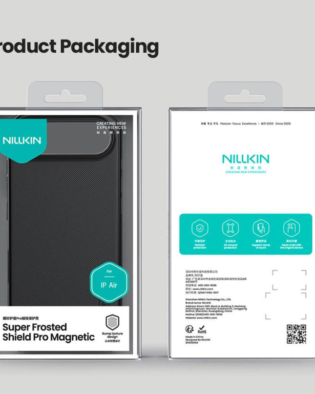 Maska za iPhone 17 Air 6.6 crna Nillkin Scrub Pro