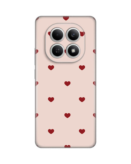 Maska za Xiaomi Redmi Note 15 5G Beige Hearts Silikonska Print