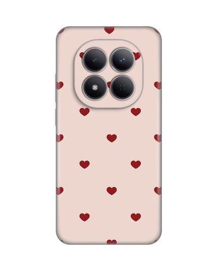 Maska za Xiaomi Redmi Note 15 Pro 5G Beige Hearts Silikonska Print