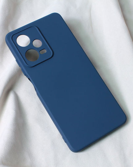 Maska za Xiaomi Redmi Note 12 Pro 5G (EU) tamno plava Teracell Soft Velvet