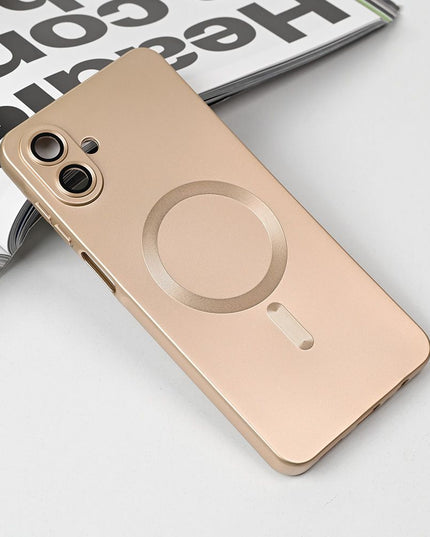 Maska za Samsung A075F Galaxy A07 zlatna Magsafe Chrome