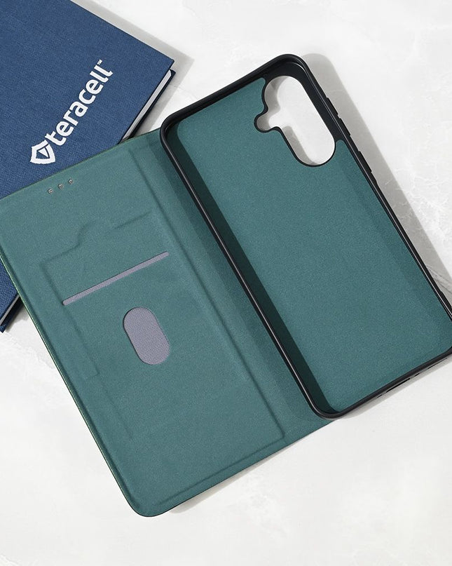 Maska za Samsung A366B/A566B Galaxy A36/A56 5G tamno zelena Teracell Elegant Flip