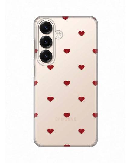 Maska za Samsung S931B Galaxy S25 Red Hearts Silikonska Print