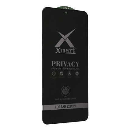 Zastitno staklo Tempered Glass X Mart 9D Privacy za Samsung S911B Galaxy S23 (fingerprint unlock)