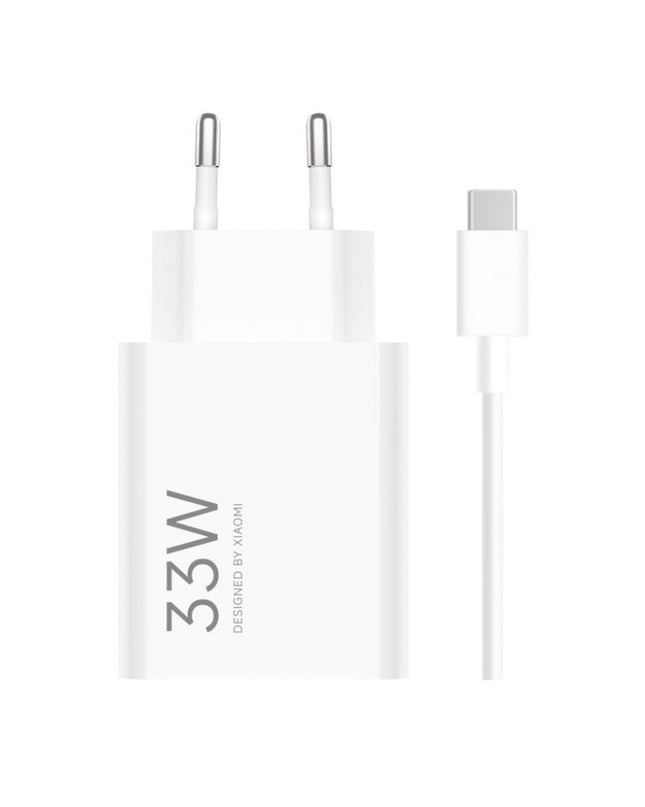 Kucni punjac Xiaomi QC 33W sa USB na Type C kablom beli