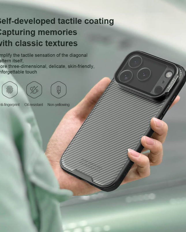 Maska za iPhone 17 Pro 6.3 crna (transparent kamera) Nillkin CamShield Prop