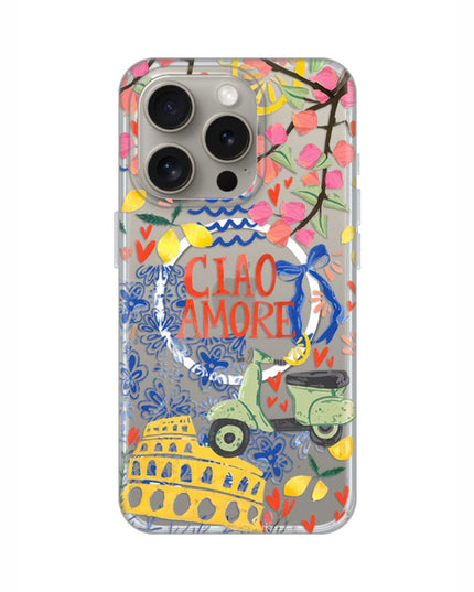 Maska za iPhone 15 Pro 6.1 Ciao Amore Print Magsafe