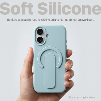Maska za iPhone 17 Pro 6.3 svetlo plava Magsafe Premium
