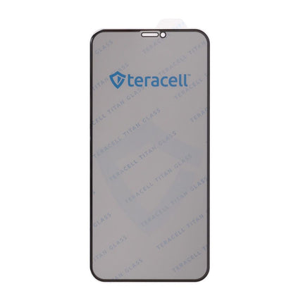 Zastitno staklo Tempered Glass Privacy Teracell Titan 2.5D za iPhone 13/13 Pro/14/16e/17e 6.1 crni