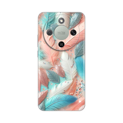 Maska za Honor Magic 8 Lite Pastel Feathers Silikonska Print