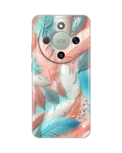 Maska za Honor Magic 8 Lite Pastel Feathers Silikonska Print