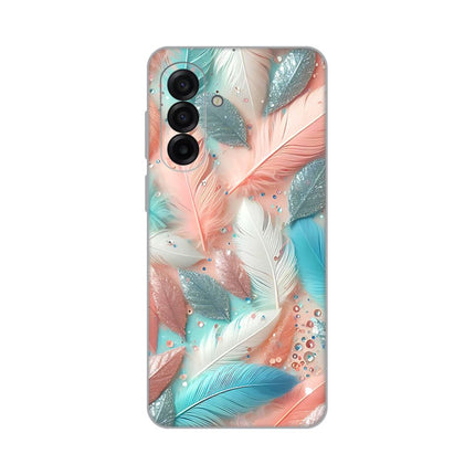 Maska za Samsung A175F Galaxy A17 Pastel Feathers Silikonska Print