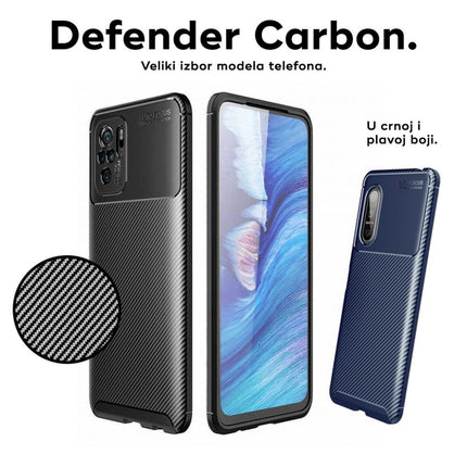 Maska za iPhone 17 6.3 crna Defender Carbon