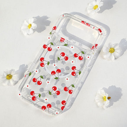 Maska za iPhone 17 Pro Max 6.9 Cute Cherries Print Magsafe
