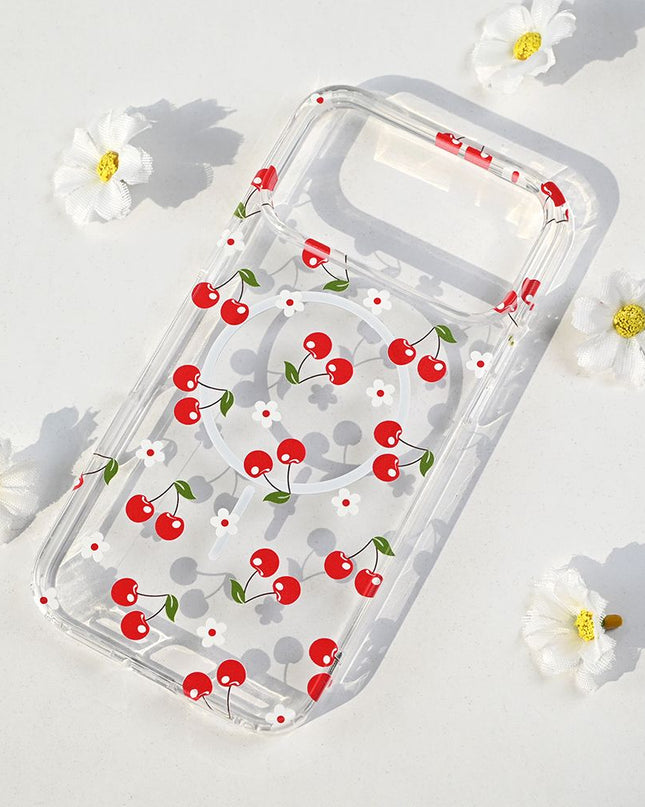 Maska za iPhone 17 Pro Max 6.9 Cute Cherries Print Magsafe