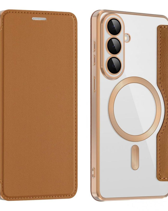 Maska za Samsung S946B Galaxy S26 Plus braon Magsafe Lux Bi Fold