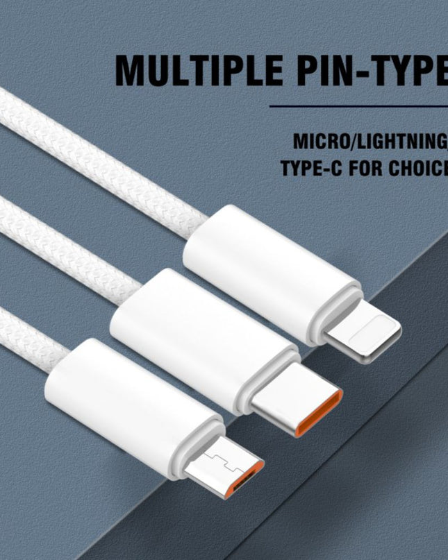 Data kabl LDNIO LS901 25W Fast micro USB beli 1m