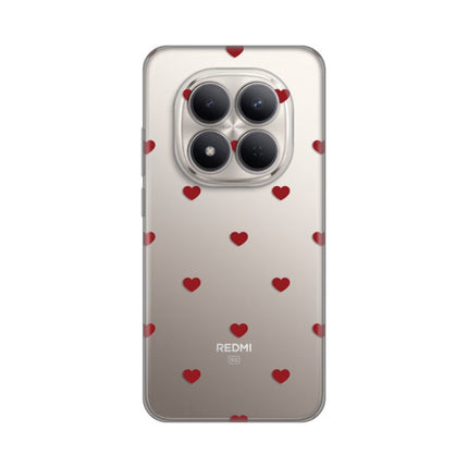 Maska za Xiaomi Redmi Note 15 Pro 5G Red Hearts Silikonska Print