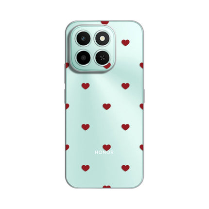 Maska za Honor X6c Red Hearts Silikonska Print
