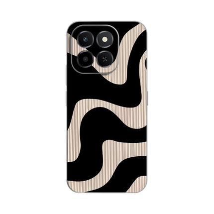 Maska za Honor X6c Black Flow Silikonska Print Skin