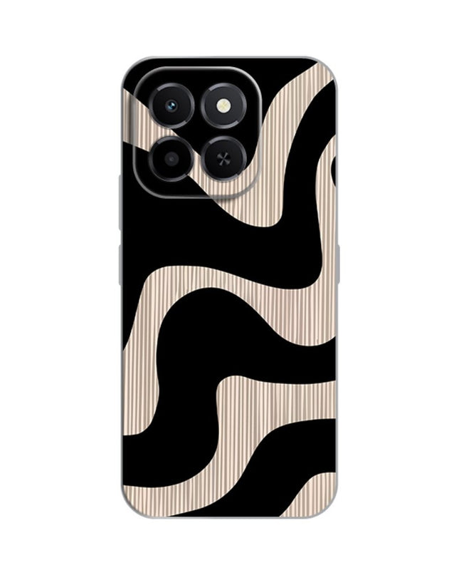 Maska za Honor X6c Black Flow Silikonska Print Skin