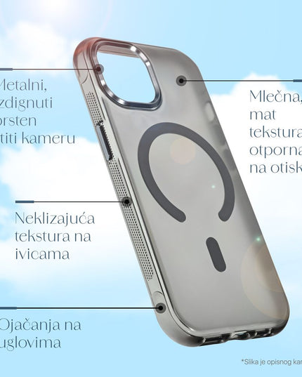 Maska za iPhone 17 Pro 6.3 ljubicasta Magsafe Glow