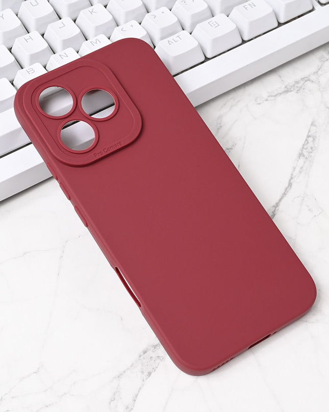 Torbica Silikon Pro Camera za Honor 400 Lite bordo