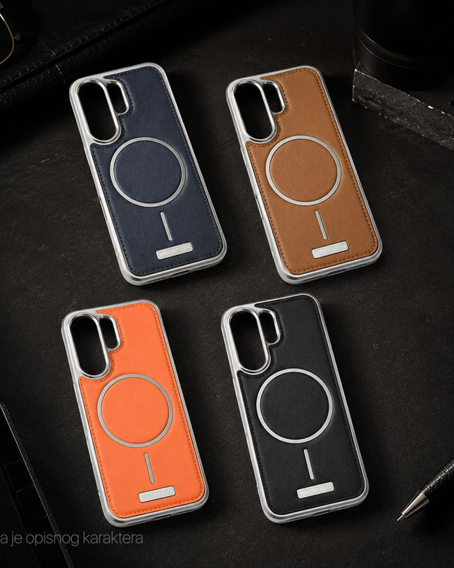 Maska za iPhone 17 Pro 6.3 crna Magsafe Urban Leather