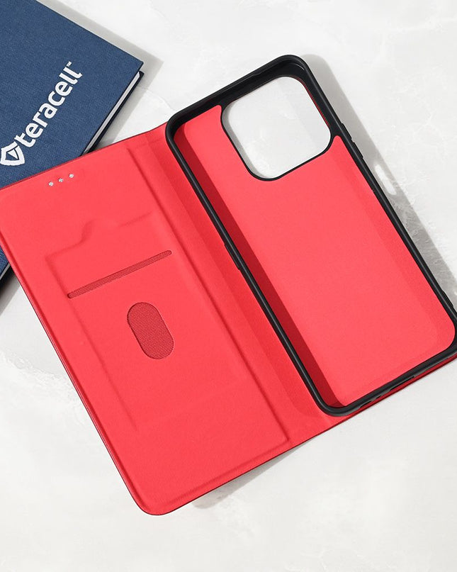 Maska za Honor X6a/X6b/X6c crvena Teracell Elegant Flip