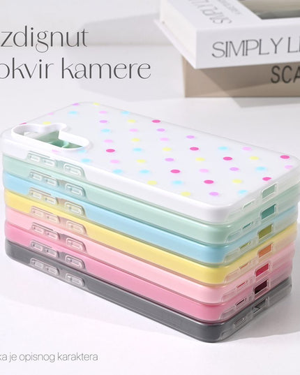 Maska za Samsung A376B Galaxy A37 roze Dotty Pop