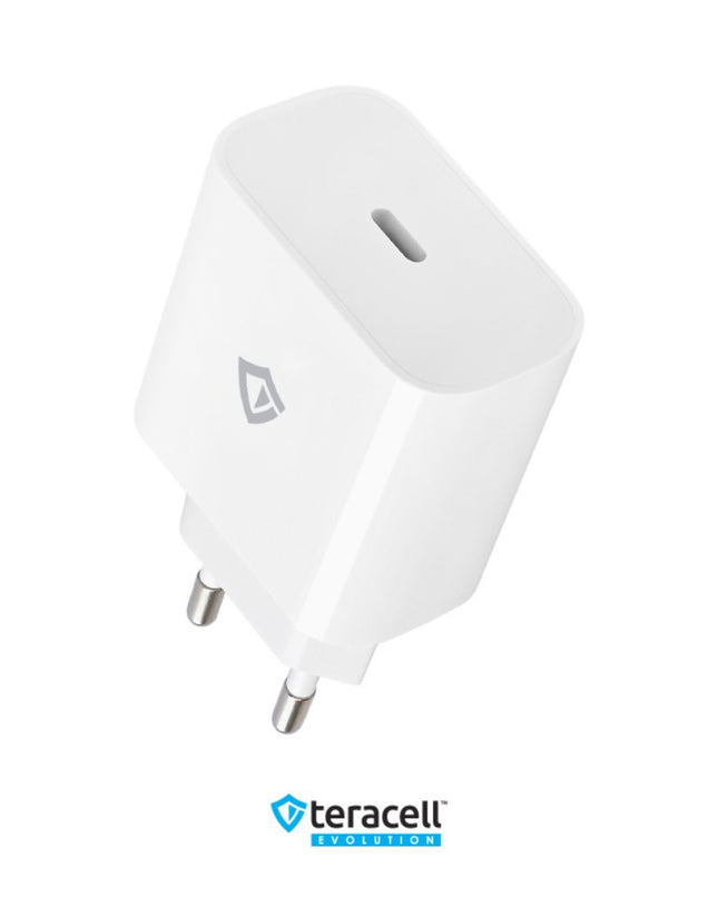 Kucni punjac Teracell Evolution TC-07 PD Fast charging 20W sa PD type C kablom beli CE
