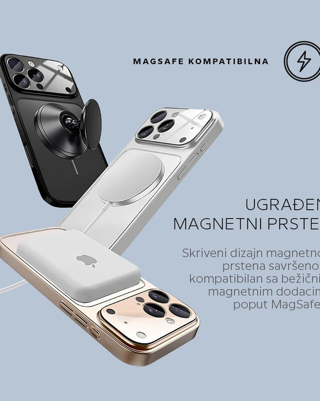 Maska za iPhone 16 6.1 siva Magsafe LookLike