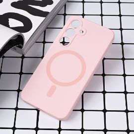 Torbica Magsafe Pure color za Samsung S921B Galaxy S24 roze