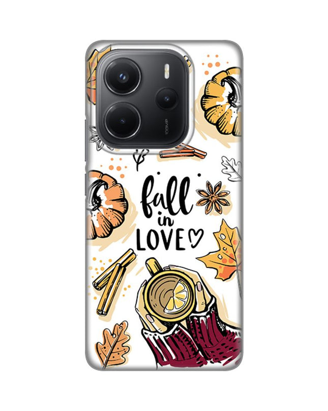 Maska za Xiaomi Redmi Note 14 4G (SRB) Fall in Love Silikonska Print