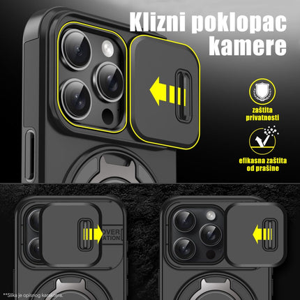 Maska za Samsung A175F Galaxy A17 ljubicasta CamShield Ring stand