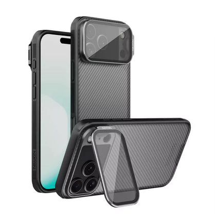 Maska za iPhone 17 Pro Max 6.9 crna (transparent kamera) Nillkin CamShield Prop