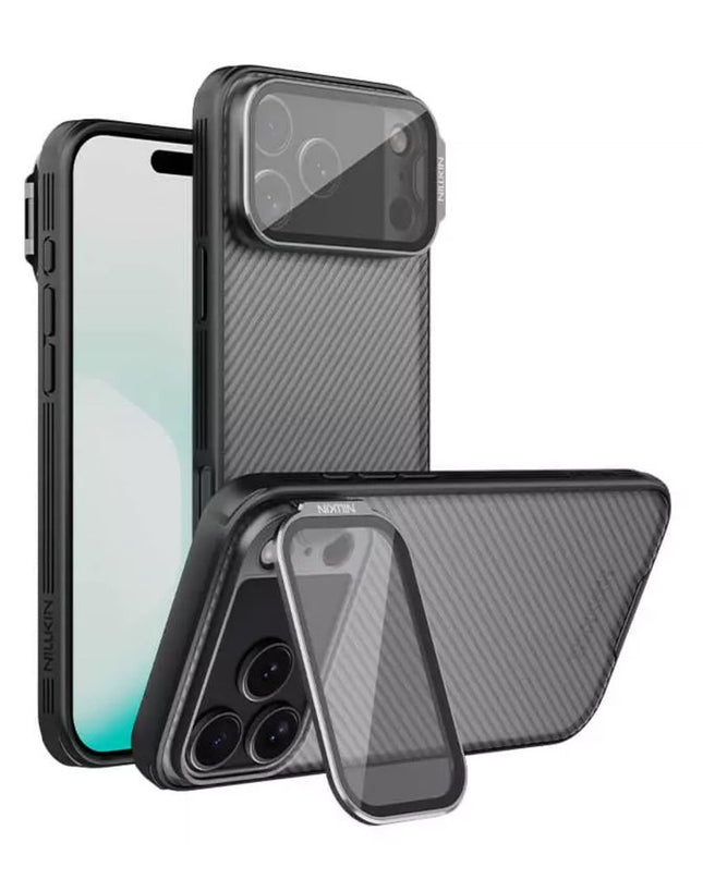 Maska za iPhone 17 Pro Max 6.9 crna (transparent kamera) Nillkin CamShield Prop