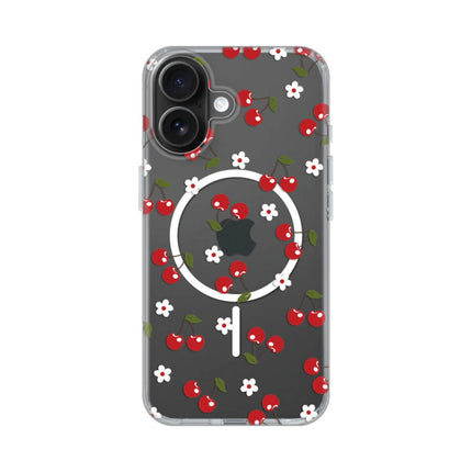 Maska za iPhone 16 6.1 Cute Cherries Print Magsafe