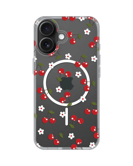 Maska za iPhone 16 6.1 Cute Cherries Print Magsafe