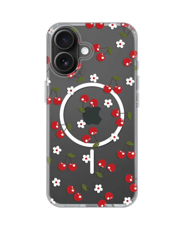 Maska za iPhone 16 6.1 Cute Cherries Print Magsafe