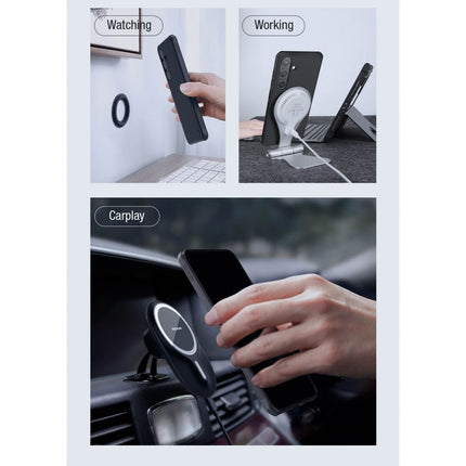 Maska za Samsung S921B Galaxy S24 crna Nillkin Scrub Pro Magnetic