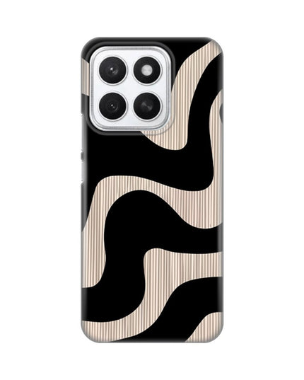 Maska za Honor X8c Black Flow Silikonska Print Skin