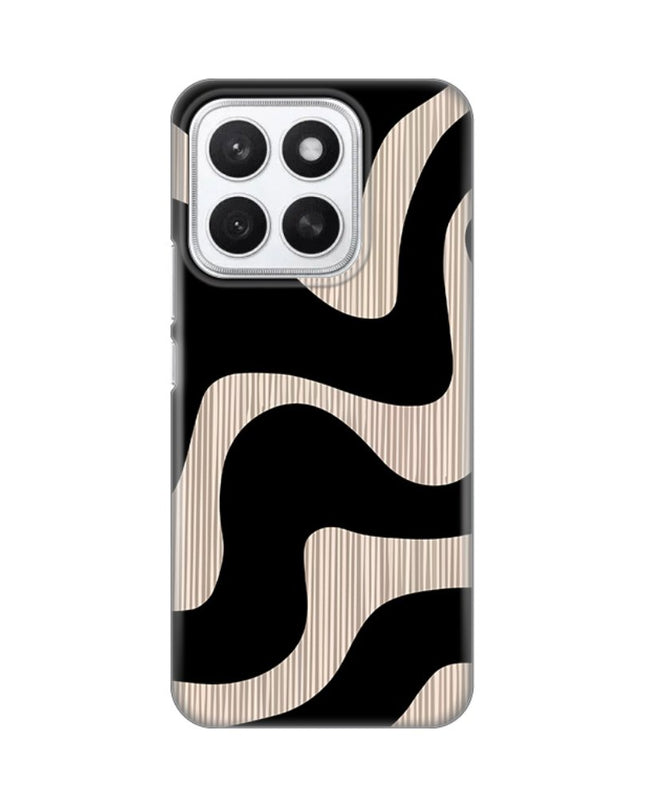 Maska za Honor X8c Black Flow Silikonska Print Skin
