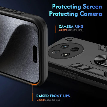 Maska za Honor Magic 7 Lite tamno siva Hard Ring
