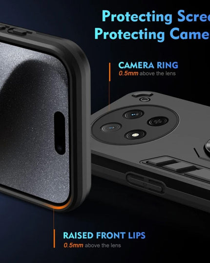 Maska za Honor Magic 7 Lite tamno siva Hard Ring